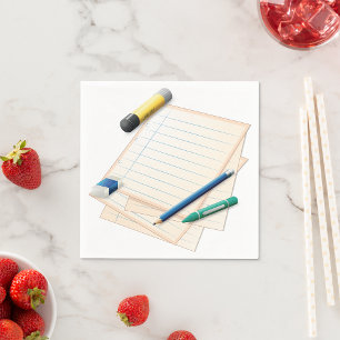 Pencil and Paper Paper Napkins