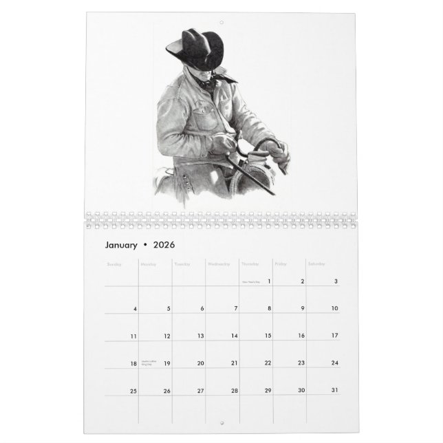 PENCIL ART, DRAWINGS: CALENDAR: Joyce Geleynse Calendar (Jan 2026)
