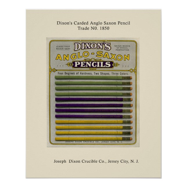 Pencil Box Packaging Glossy Poster (Front)