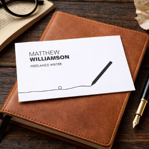 PENCIL BUSINESS CARD FOR AUTHORS & WRITERS