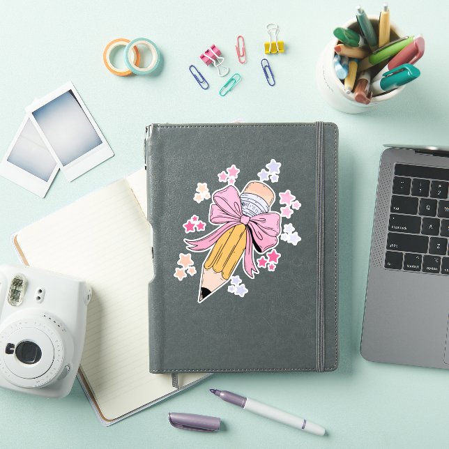 Pencil Coquette Bow Pink Back To School Teachers  (iPad Cover)