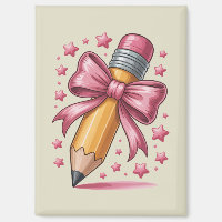 Pencil Coquette Bow Teacher Appreciation School