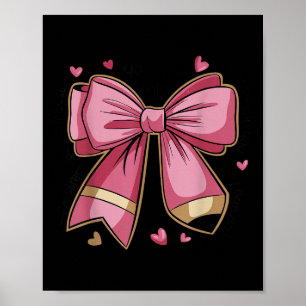 Pencil Coquette Bow Test Day Teacher Motivational  Poster