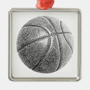 Pencil Effect Basketball Metal Tree Decoration