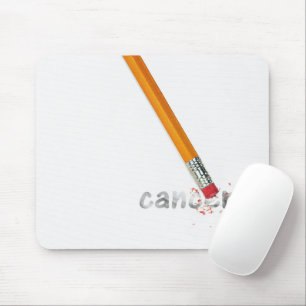 Pencil Eraser with Cancer Text  Mouse Pad