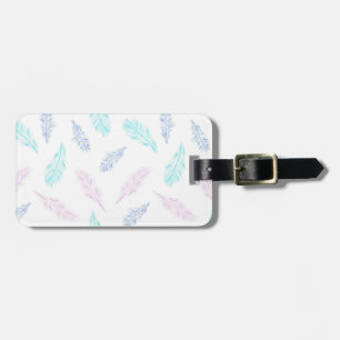 Pencil Feathers Luggage Tag
