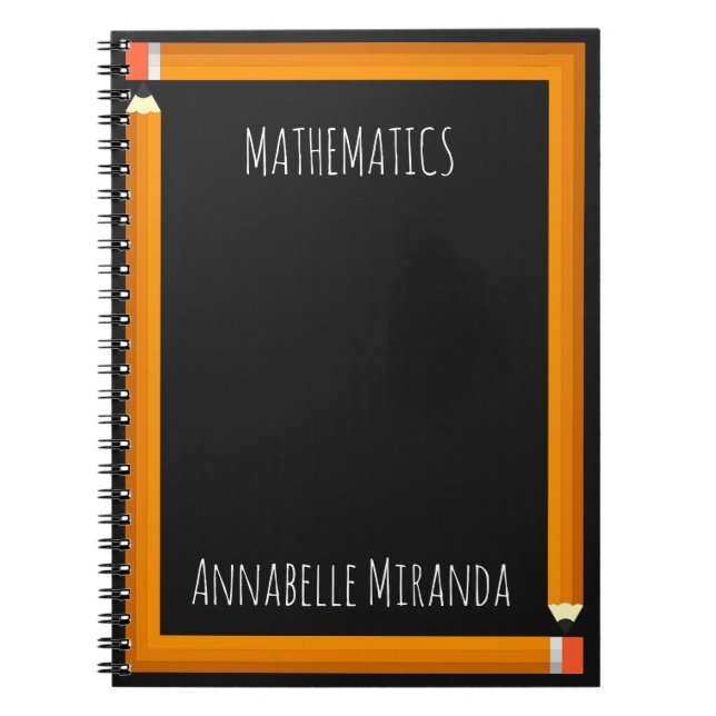 Pencil Frame Spiral Notebook (Front)