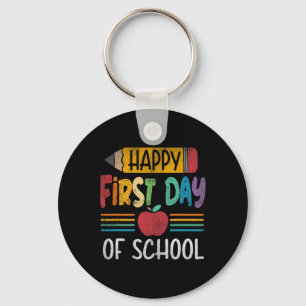 Pencil Happy First Day Of School Teacher Boys Girl Key Ring