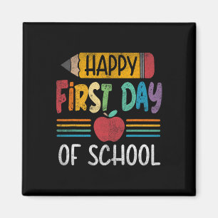 Pencil Happy First Day Of School Teacher Boys Girl Magnet