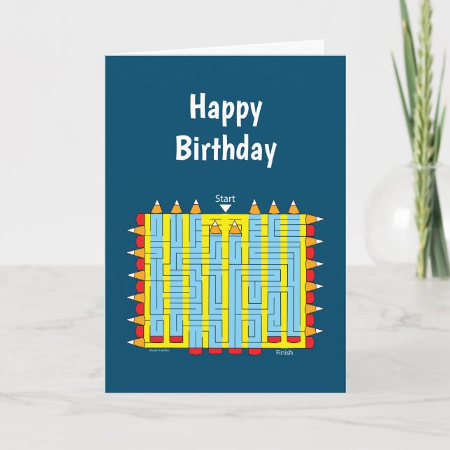 Pencil Maze Card (Front)