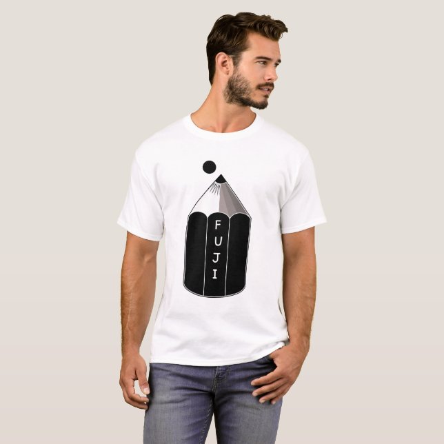 Pencil Mount Fuji T-Shirt (Front Full)