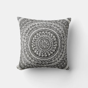 Pencil Original Art Mandala Design Cushion