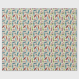 pencil pattern wrapping paper