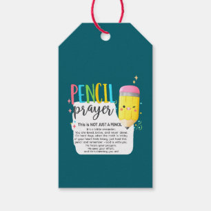 Pencil prayer tag Back to school Tag Eng