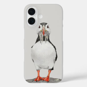 pencil puffin iPhone 16 case