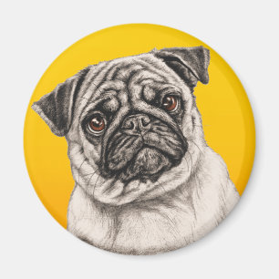 Pencil Pug Magnet