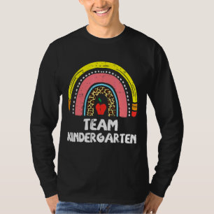 Pencil Rainbow Team Kindergarten Last Day Of Schoo T-Shirt