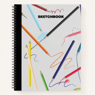 PENCIL SCRIBBLING DESIGN SKETCHBOOK   NOTEBOOK