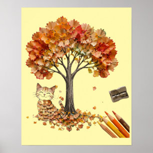 Pencil Shaving Texture Wall Art