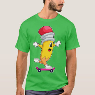 Pencil Skater Skateboard T-Shirt