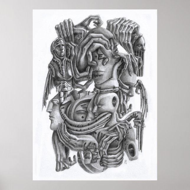 Pencil statues poster (Front)