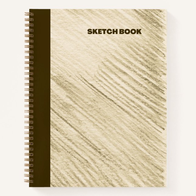 PENCIL STROKES DESIGN  NOTEBOOK (Front)