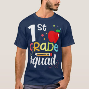 Pencil Student Teacher Happy Back To School 1st Ga T-Shirt