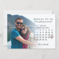 Pencil Us In Save the Date August 2023 Calendar In