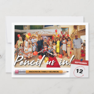 Pencil Us In Unique Family Reunion Photo Save The Date