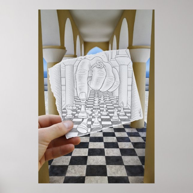 Pencil Vs Camera - Checkmate Poster (Front)