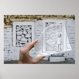 Pencil Vs Camera - Child Dreaming Poster