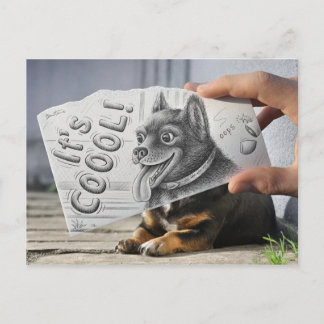 Pencil Vs Camera - It's Cool Postcard