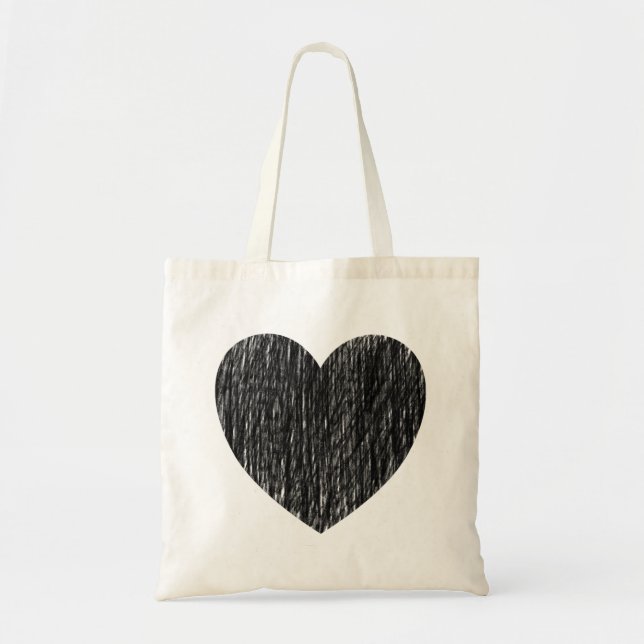 Pencilled in - Black Tote Bag (Front)