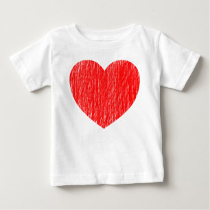 Pencilled in - Red Baby T-Shirt