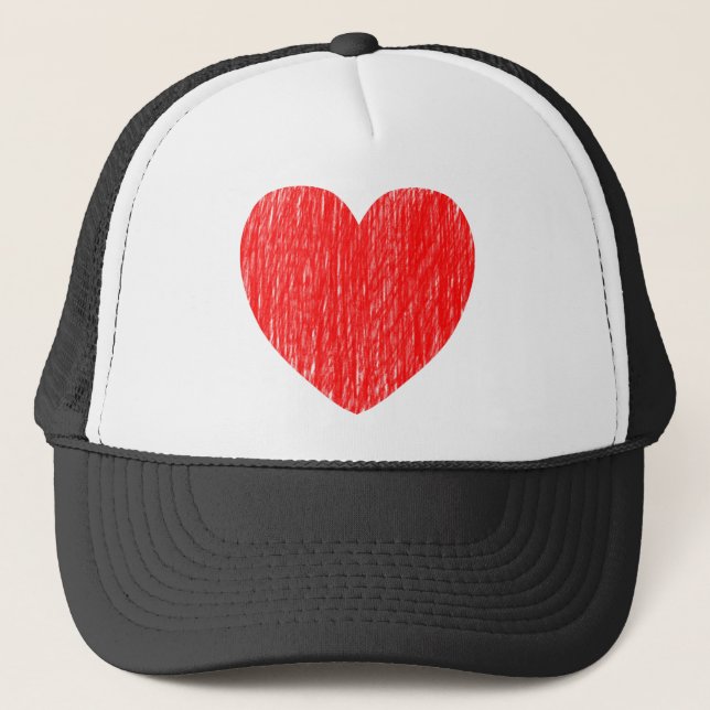 Pencilled in - Red Trucker Hat (Front)