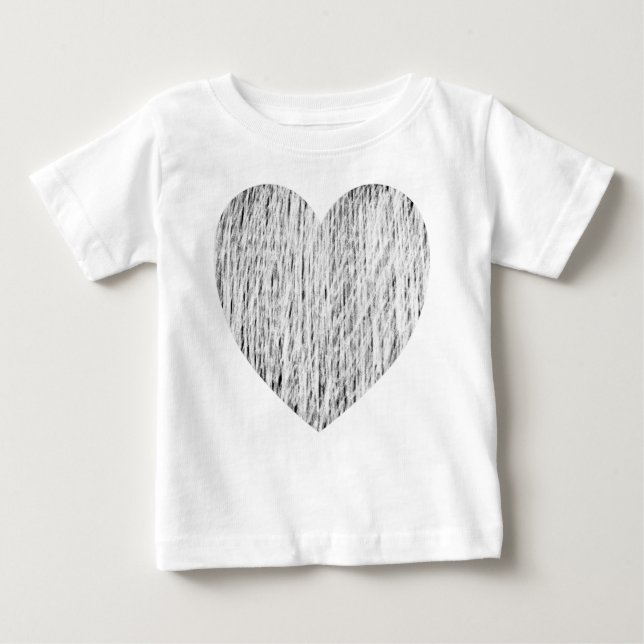 Pencilled in - White over black Baby T-Shirt (Front)