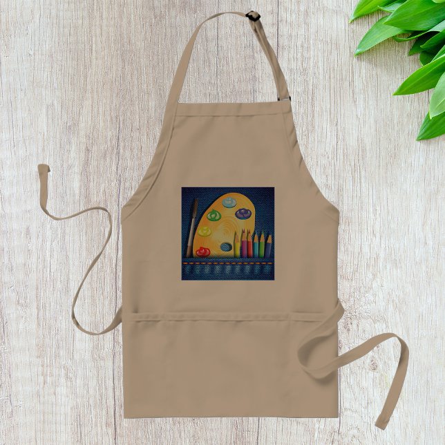 Pencils And Paintbrush Artist Apron (Creator Uploaded)