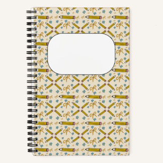 Pencils and ribbons Notebook
