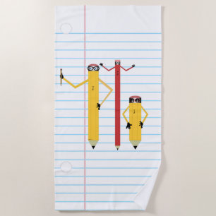 Pencils Beach Towel