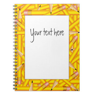Pencils Frames Spiral Notebook