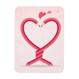 Pencils in Love Magnet