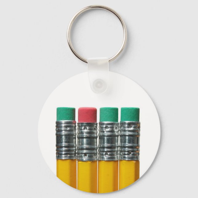 Pencils over white key ring (Front)