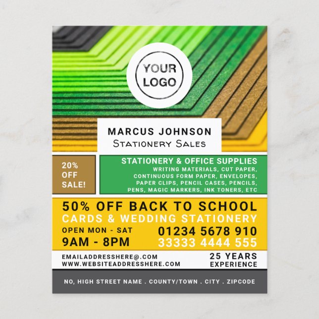Pencils, Stationery & Office Supplies, Stationer Flyer (Front)