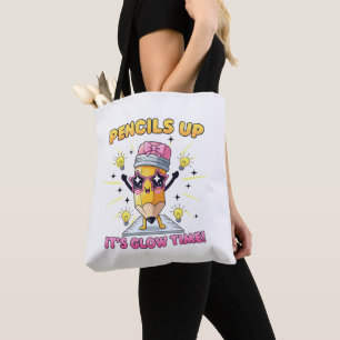 Pencils Up It's Glow Time Tote Bag