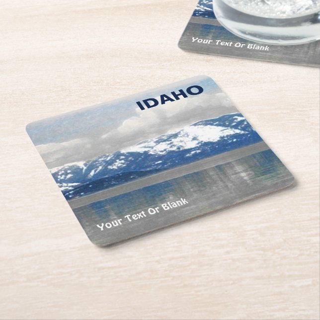 Pend Oreille Square Paper Coaster (Angled)