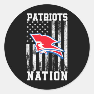 Pender Patriots Logo Nation Hs  Classic Round Sticker