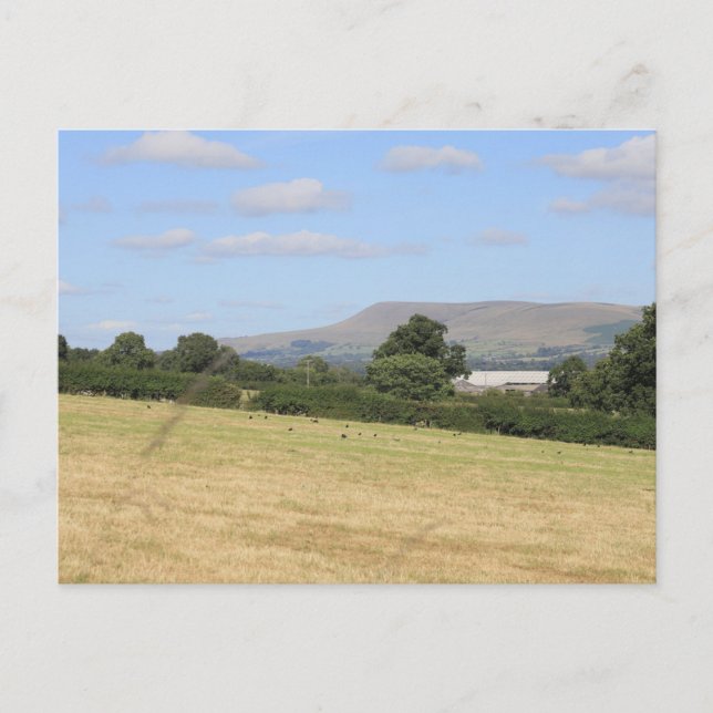 Pendle Hill Lancashire Postcard (Front)