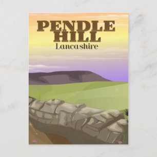 Pendle Hill Lancashire Postcard