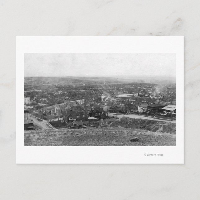 Pendleton, Oregon Birds Eye View Photograph Postcard (Front)