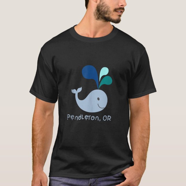 Pendleton Oregon Cute Whale Lover Cartoon Tank Top (Front)